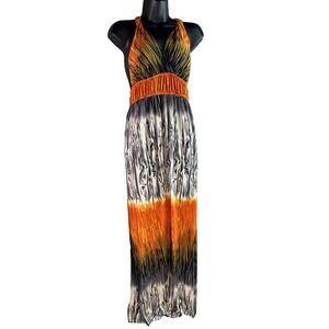 Womens Boho Maxi Dress Artsy Pre Owned‎ Stretchy Summer Vacation Festive sz S